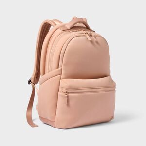 All In Motion - Teen Softside Backpack Faux Neoprene - All In Moti Mocha